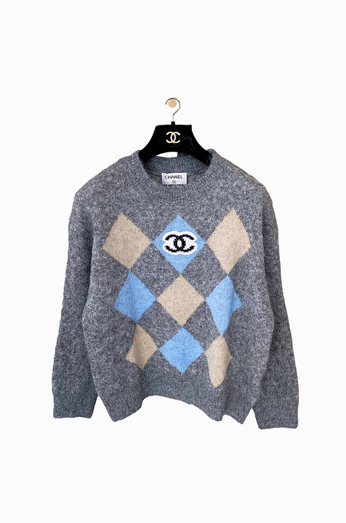 CHANEL ‘Argyle Héritage’ Knit Sweater