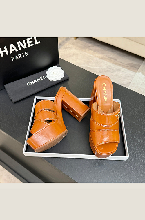Chanel Élévation Platform Mule – Caramel Cuir Edition