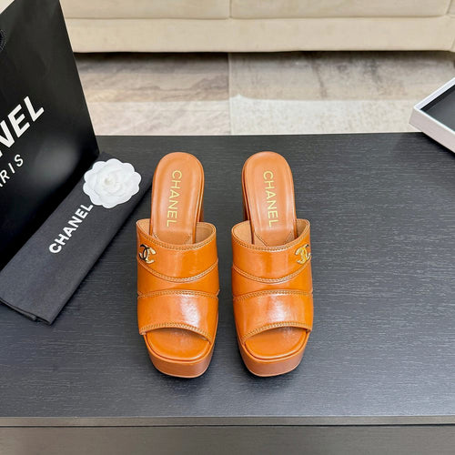 Chanel Élévation Platform Mule – Caramel Cuir Edition