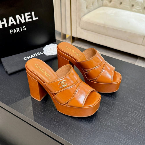 Chanel Élévation Platform Mule – Caramel Cuir Edition
