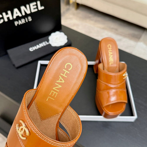 Chanel Élévation Platform Mule – Caramel Cuir Edition