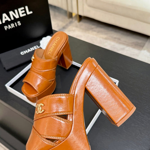 Chanel Élévation Platform Mule – Caramel Cuir Edition