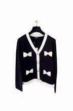 Chanel ‘Belle Noeud’ Contrast Bow Button Cardigan