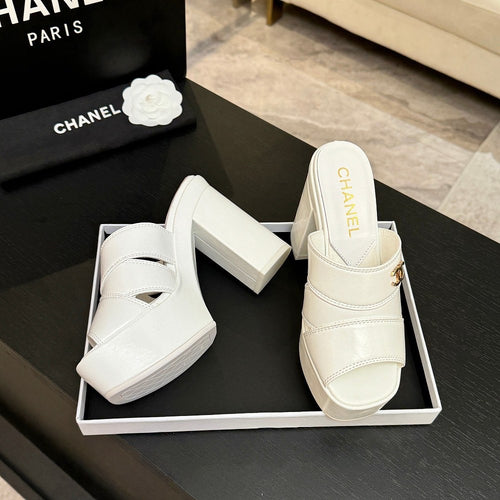Chanel Élévation Platform Mule – Blanc Éclat Edition