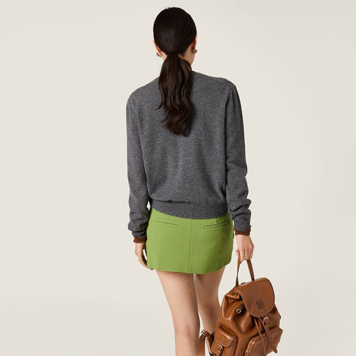 Miu Miu – Verdant Tailored Mini Skirt