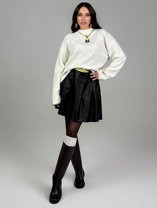 Schiaparelli Noir Sculpt Mini Skirt