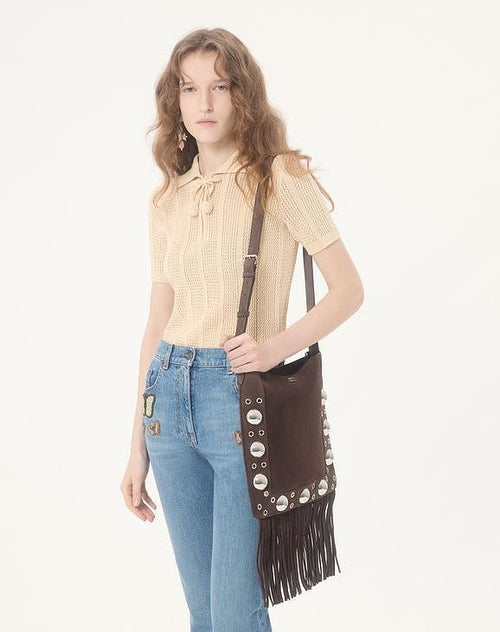 Valentino – Écru Élégance Knit Polo Top