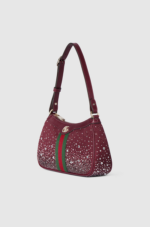 Gucci Ophidia Crystals Small Shoulder Bag — 26cm