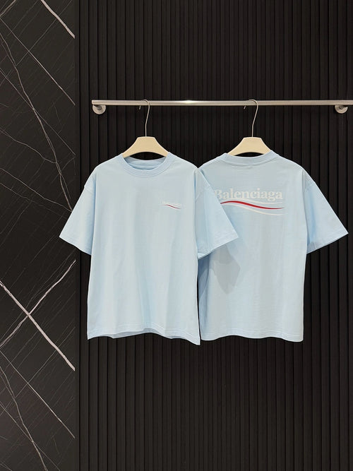 Balenciaga – Azure Drift Logo Tee