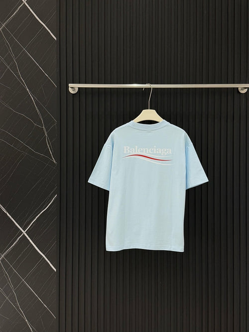 Balenciaga – Azure Drift Logo Tee