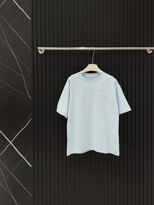 Balenciaga – Azure Drift Logo Tee