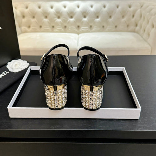 Chanel – Noir Lumière Mary Jane Heels