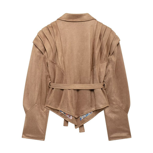 Marseille Sculpted Suede Blazer