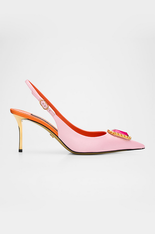 Dolce & Gabbana – Rosa Imperiale Jewel Slingbacks