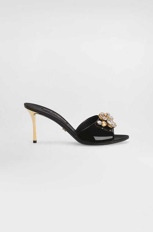 Dolce & Gabbana – Nero Regale Jewel Mules