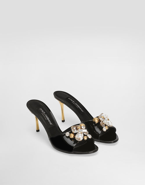 Dolce & Gabbana – Nero Regale Jewel Mules