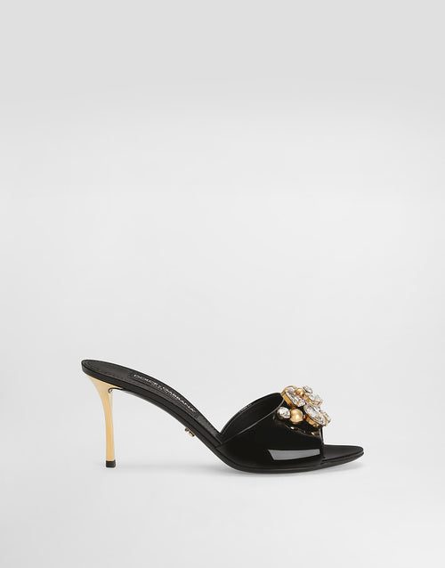 Dolce & Gabbana – Nero Regale Jewel Mules