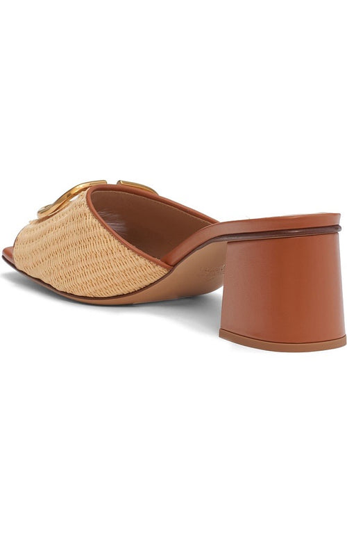 Valentino Garavani – Riviera VLogo Raffia Mules