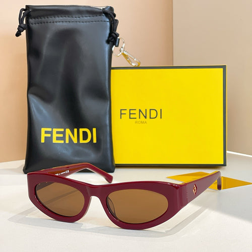 Fendi Signature Iconic Slim Cat-Eye Sunglasses