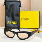 Fendi Signature Iconic Slim Cat-Eye Sunglasses