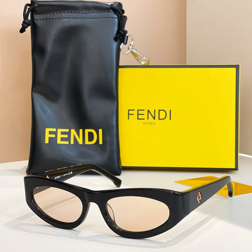 Fendi Signature Iconic Slim Cat-Eye Sunglasses