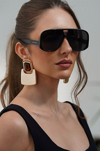 Saint Laurent Oversized Monogram Pilot Sunglasses