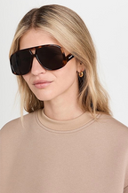 Saint Laurent Oversized Monogram Pilot Sunglasses