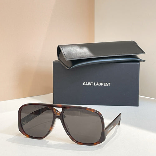 Saint Laurent Oversized Monogram Pilot Sunglasses