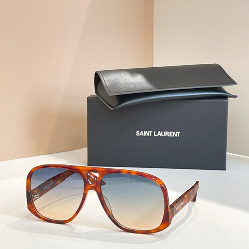 Saint Laurent Oversized Monogram Pilot Sunglasses
