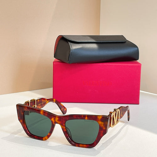 Valentino V-Square Sculpted Sunglasses