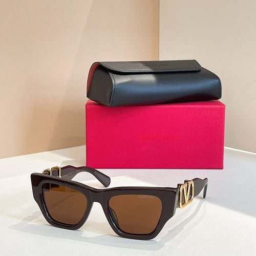 Valentino V-Square Sculpted Sunglasses