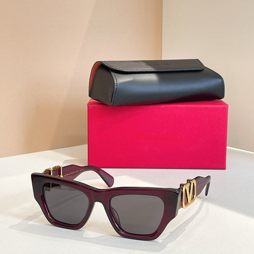Valentino V-Square Sculpted Sunglasses