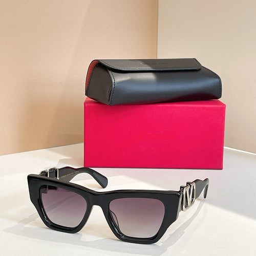 Valentino V-Square Sculpted Sunglasses