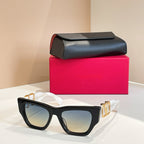 Valentino V-Square Sculpted Sunglasses