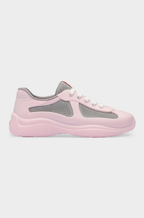 Prada – Rosa Stratus Velocity Knit Sneaker