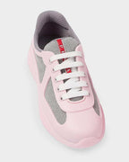 Prada – Rosa Stratus Velocity Knit Sneaker