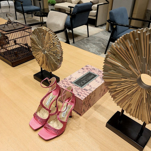 Jimmy Choo Luminara Crystal Wave Sandals – 36-41 (Multiple Colors)