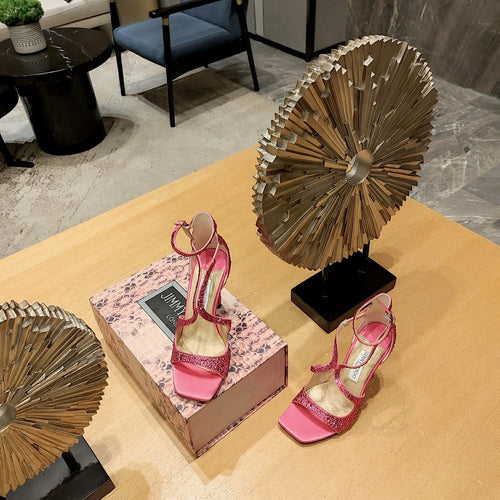 Jimmy Choo Luminara Crystal Wave Sandals – 36-41 (Multiple Colors)