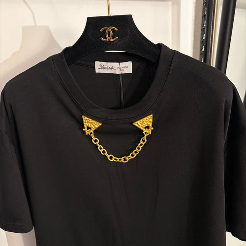 Schiaparelli Chaîne Dorée Statement Tee (One Size)