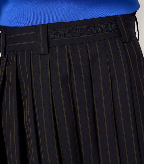 Miu Miu “École Élitaire” Pleated Mini Skirt
