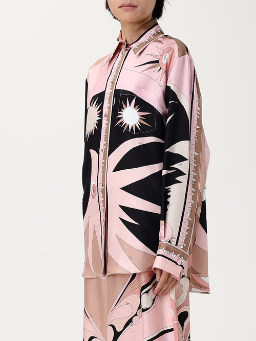Emilio Pucci “Cosmica Rosa” Silk Pant Set