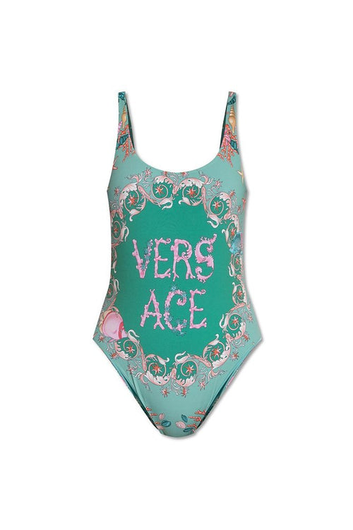 Versace “Medusa Mare” Baroque One-Piece Swimsuit