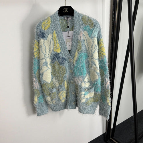 Chanel Jardin d’Hiver Bouclé Floral Knit Set