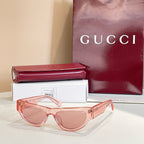 Gucci GG Translucent Cat-Eye Shield Sunglasses – Multi-Color Edition