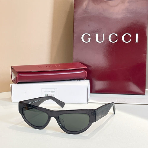 Gucci GG Translucent Cat-Eye Shield Sunglasses – Multi-Color Edition