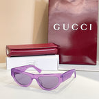 Gucci GG Translucent Cat-Eye Shield Sunglasses – Multi-Color Edition