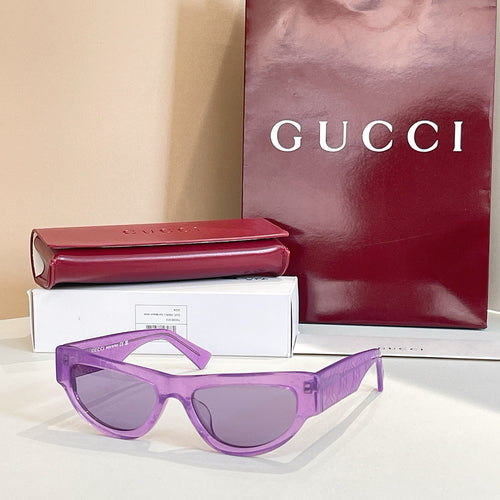 Gucci GG Translucent Cat-Eye Shield Sunglasses – Multi-Color Edition