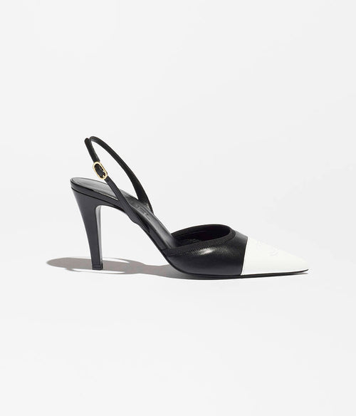 Chanel Épure Slingback Pumps – Noir & Blanc Stiletto Edition