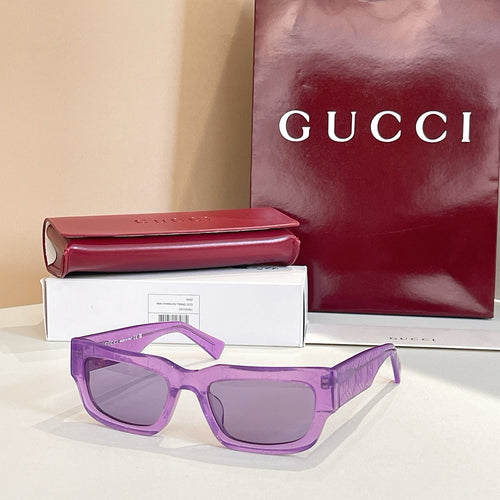 Gucci GG Retro Transparent Frame Sunglasses – Limited Edition Color Series
