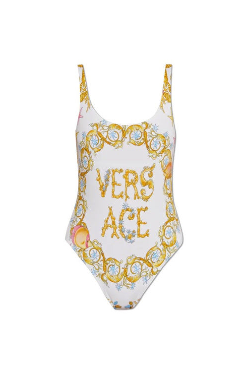 Versace “Mare Opulenza” Baroque One-Piece Swimsuit